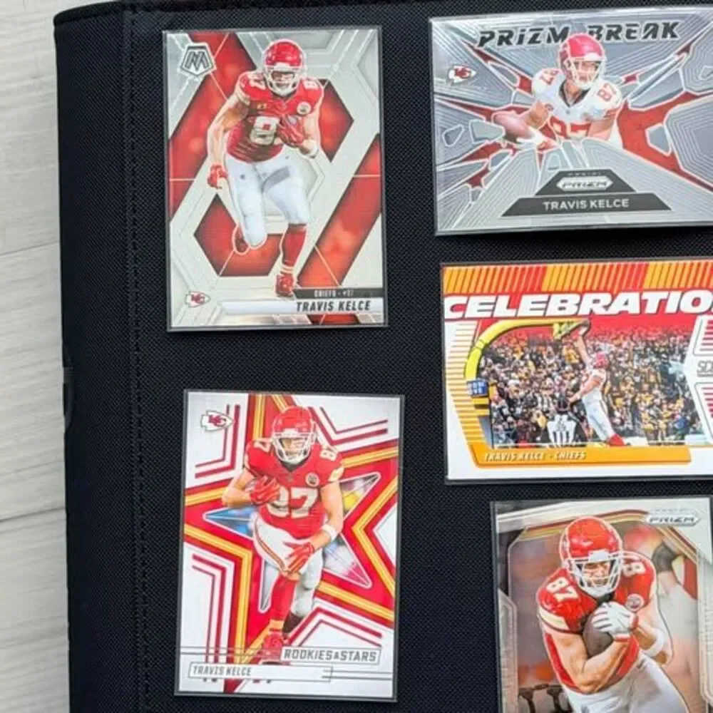 Travis Kelce Card Lot – 13 Cards | Chiefs | Prizm, Donruss Optic, Mosaic, Score